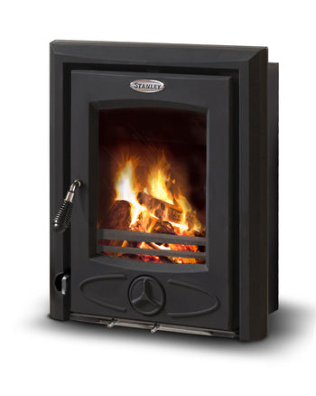 Waterford Stanley Cara Insert Eco Non-Boiler Solid Fuel Stove-Matt Black│CISS