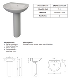 Kota 50cm 1TH Round Basin | CKOTBAS501TH