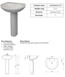 Kota 55cm 1TH Round Basin | CKOTBAS551TH