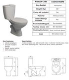 Kota Close Coupled Pan Pack inc S/C Seat | CKOTCCPANPK