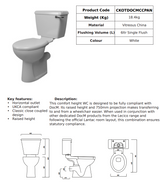 Kota DocM Close Couple Comfort Height Pan Only | CKOTDOCMCCPAN