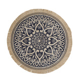 Jute Placemats With Mandala Design│CTHESPMBLU