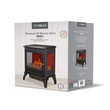 De Vielle Premium 3D Electric Stove 1850w-Black│DEF012686