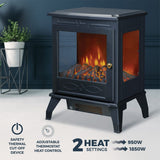 De Vielle Premium 3D Electric Stove 1850w-Black│DEF012686