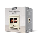 De Vielle Classic Electric Stove 1800w-Cream│DEF766326