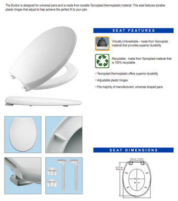 Bemis Buxton Heavy Duty Toilet Seat | EA15