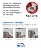 Bemis Chester Ultra-Fix Toilet Seat | EA23