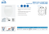 Bemis Click & Clean Slow Close Toilet Seat | EA25