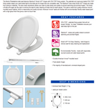 Bemis Philadelphia Ultra-Fix Slow Close Toilet Seat | EA29