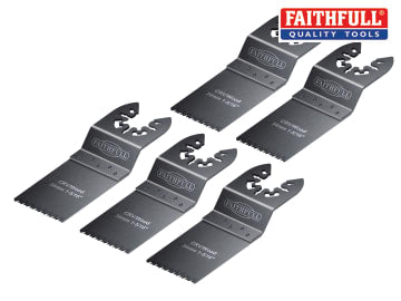 Faithfull Multifunction Flush Wood Blade Side Set 34mm│FAIMFW34B