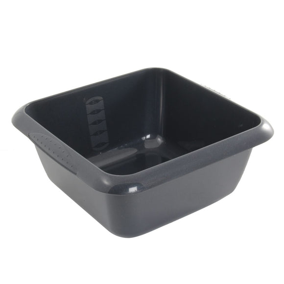 Home 7L Essentials Household Graphite Poly Square Basin | HES769860