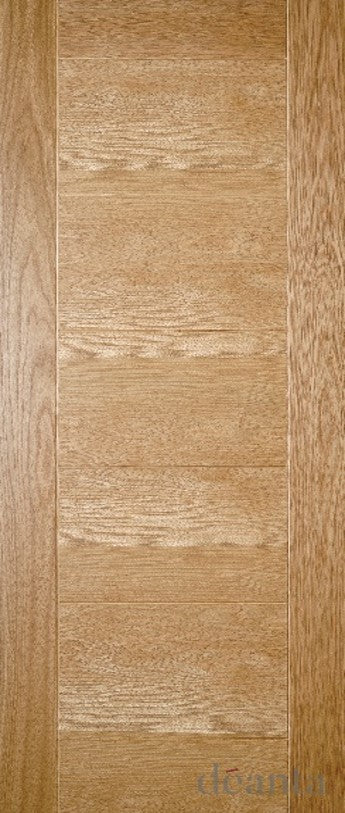 HP12SC Contemporary  Solid Oak Fire Door
