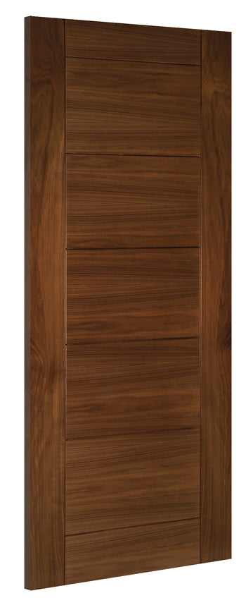 HP12SC Contemporary Solid Walnut Fire Door