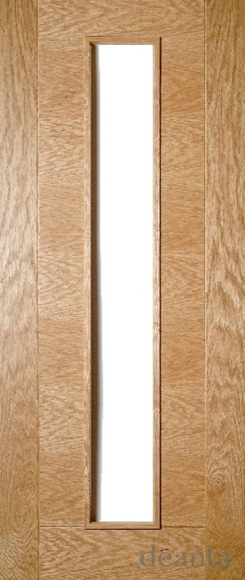 HP16G Contemporary Glazed/Unglazed Solid Oak Fire Door