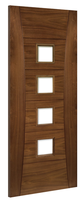 HP18G Minimal & Modern Styled Glazed/Unglazed Walnut Door
