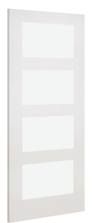 HP1GC Contemporary Clear Glazed Primed Door