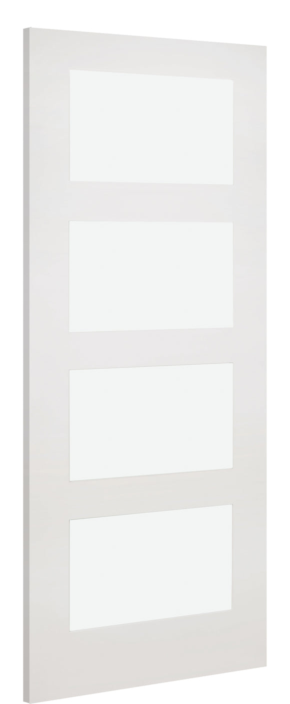 HP1GC Contemporary Clear Glazed Primed Door