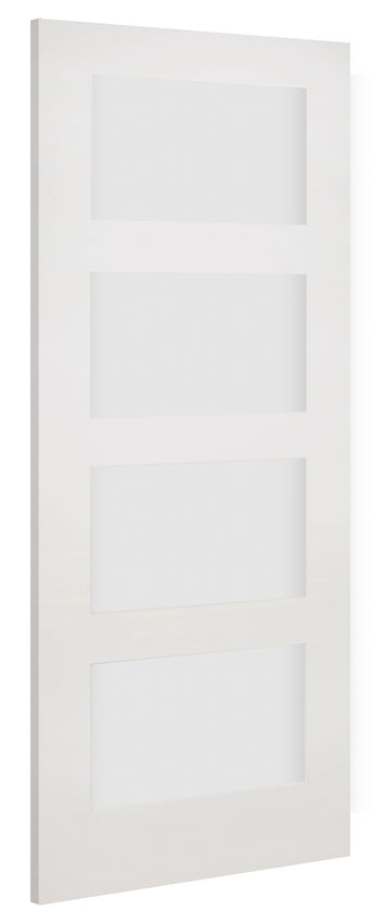 HP1GF Contemporary Frosted Glazed Primed Door