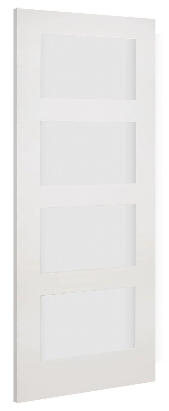 HP1GF Contemporary Frosted Glazed Primed Door