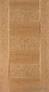 HP32 Contemporary Solid Oak Fire Door