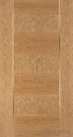 HP32 Contemporary Solid Oak Fire Door