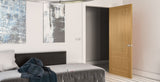 HP38 Traditional Style Oak Fire Door