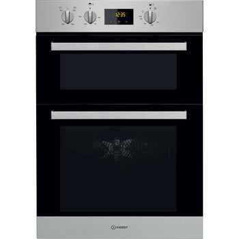 Indesit Built-In Electric Double Oven-Stainless Steel│IDD 6340 IX