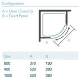 Merlyn Ionic Essence Framed 2 Door Quadrant