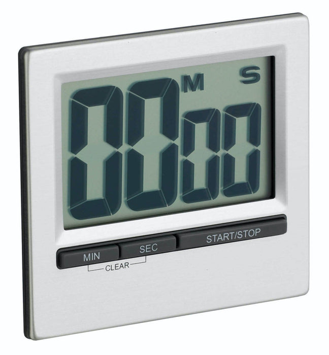 KitchenCraft Chrome Large Easy Read Timer│KCJUMBOCP