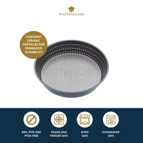 MasterClass Crusty Bake Non-Stick Deep Pie Pan / Tart Tin│KCMCCB15