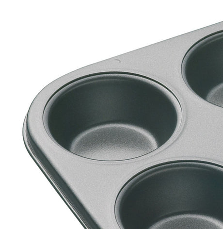 MasterClass Non-Stick 6 Hole Deep Baking Pan│KCMCHB6