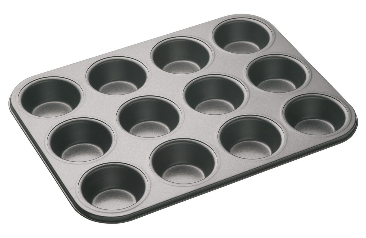 MasterClass Non-Stick 12 Hole Deep Baking Pan│KCMCHB7