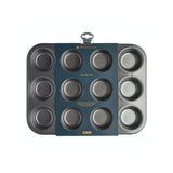 MasterClass Non-Stick 12 Hole Deep Baking Pan│KCMCHB7