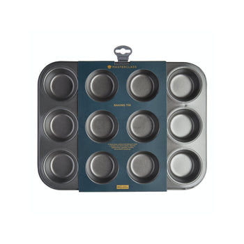 MasterClass Non-Stick 12 Hole Deep Baking Pan│KCMCHB7