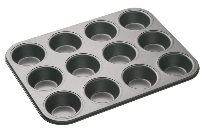 MasterClass Non-Stick 12 Hole Deep Baking Pan│KCMCHB7