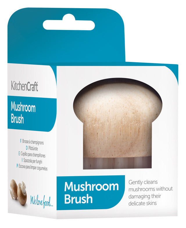 KitchenCraft Wooden Handled Mushroom Brush│KCMUSHBRUSH