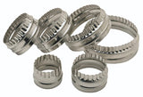 KitchenCraft Set of 6 Double Edged Biscuit / Pastry Cutters│KCPASTRY6SS