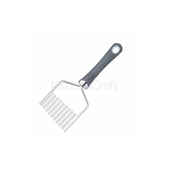 KitchenCraft Professional Crinkle Potato Chip Cutter with Soft Grip Handle│KCSGCH