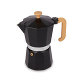 La Cafetière Venice Aluminium 6 Cup Espresso Maker -Black│LCVEN6CPBLKW