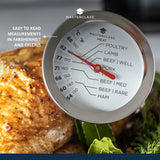 MasterClass Stainless Steel Large Meat Thermometer│MCMEATSS