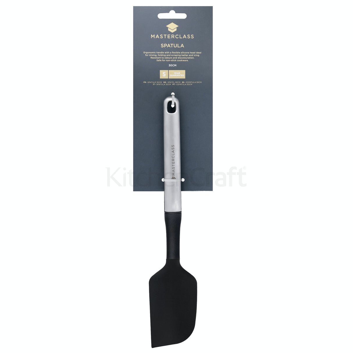 MasterClass Stainless Steel 30cm Soft Grip Spatula│MCSSSPAT