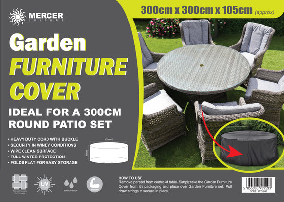 300cm Round Furniture Cover