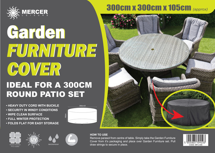 300cm Round Furniture Cover