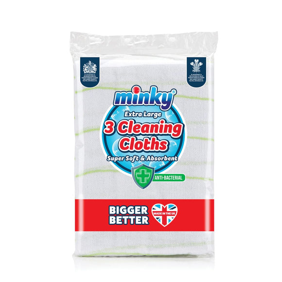 Minky Anti-Bacterial Cleaning Cloths | MNK322181