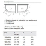 Merlyn 10 Series 1 Door Offset Quadrant