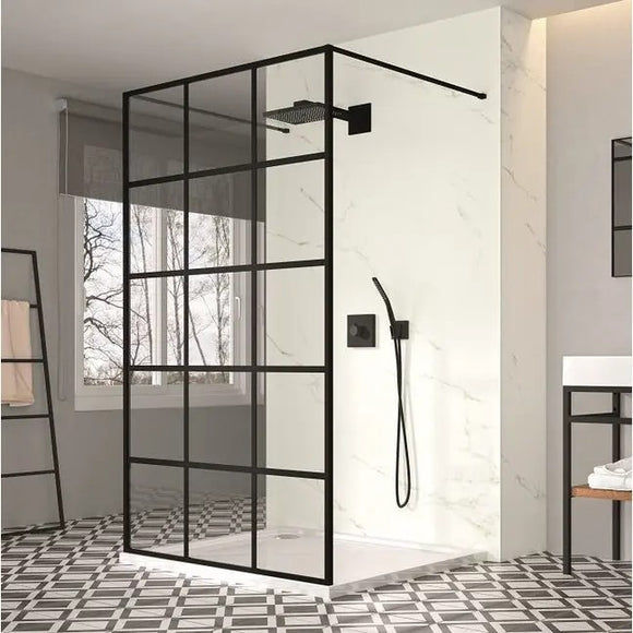 Merlyn Black Double Entry Wetroom Panel