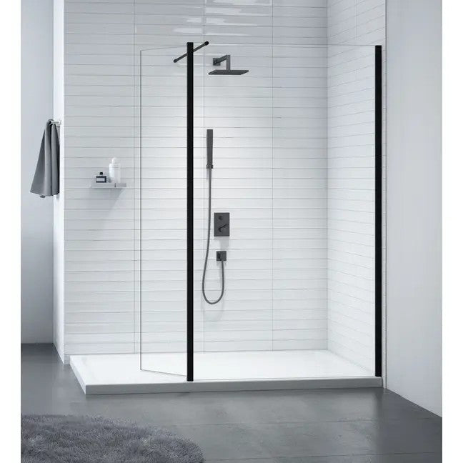 Merlyn Black Frameless Wetroom Panel