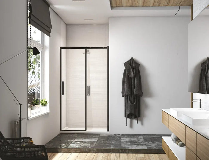 Merlyn Black Sliding Shower Door