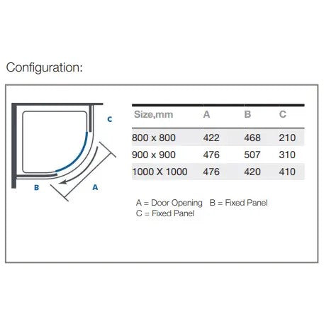 Merlyn Mbox 1 Door Quadrant