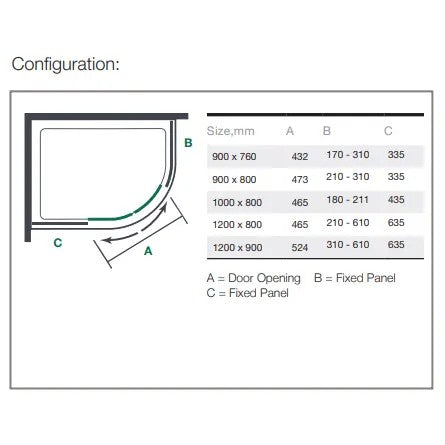 Merlyn Mbox 2 Door Offset Quadrant